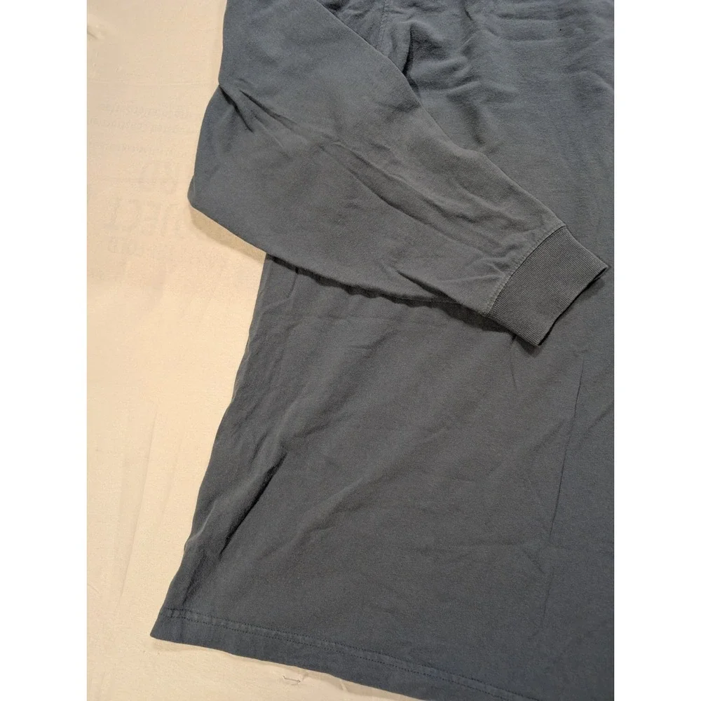 Carhartt Mens 2XL Tall Long Sleeve Pocket T-Shirt Blue Original Fit K126 - Picture 12 of 13